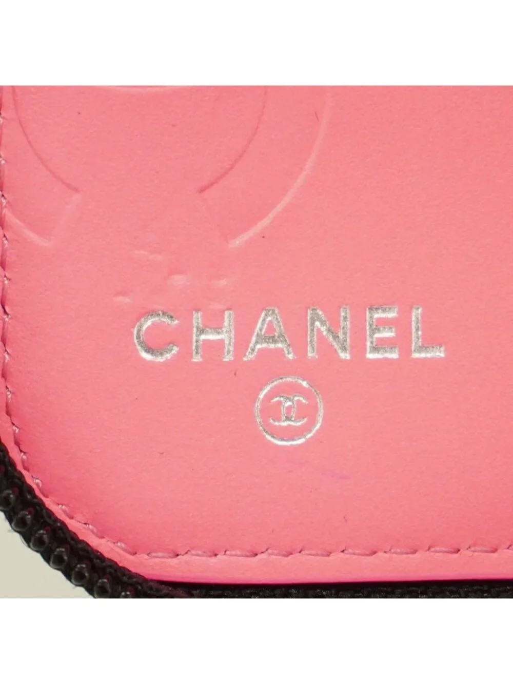 Chanel Wallet Cambon Lambskin Black Silver